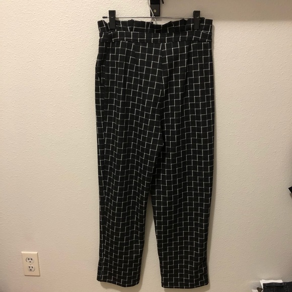 Good Luck Gem Paperbag Pant - Black&White - M - Picture 5 of 5